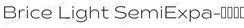 Brice Light SemiExpa字体转换